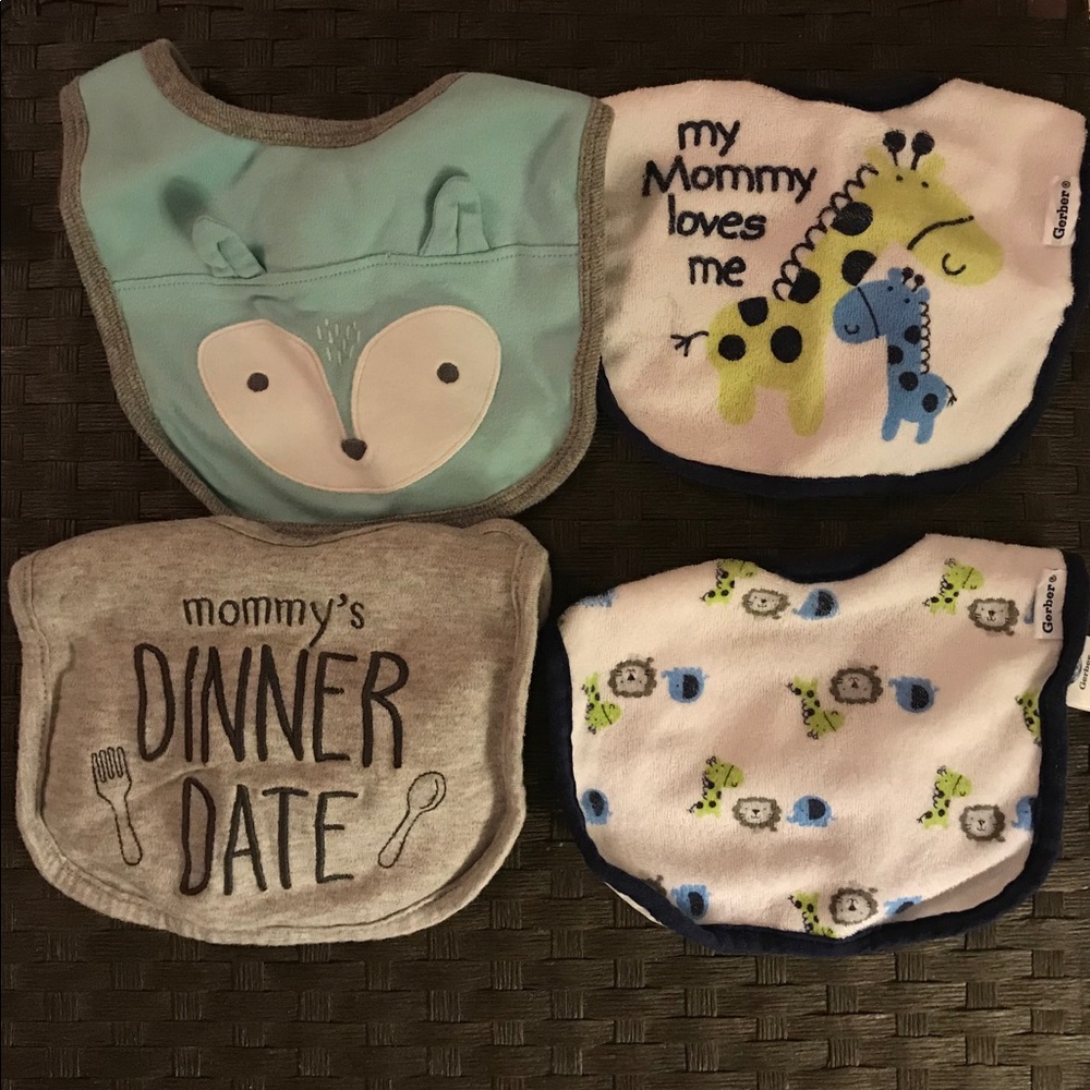 Lot of four bibs